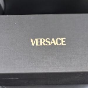 Versace Black Shoe Box With 6 New Versace Motif Pencils